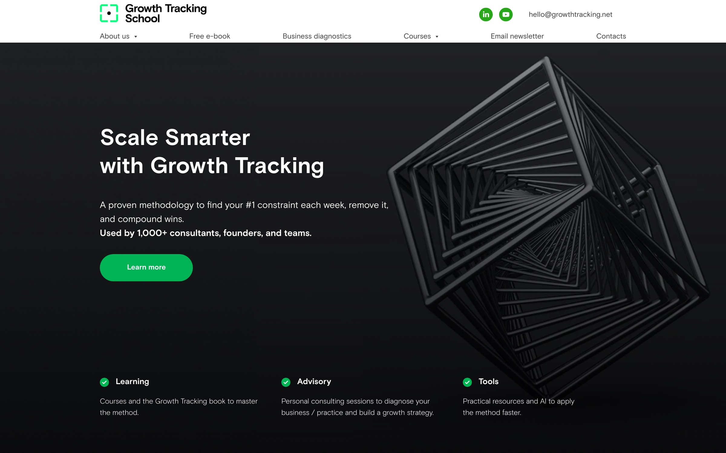 Growth Tracking School — the English-language site